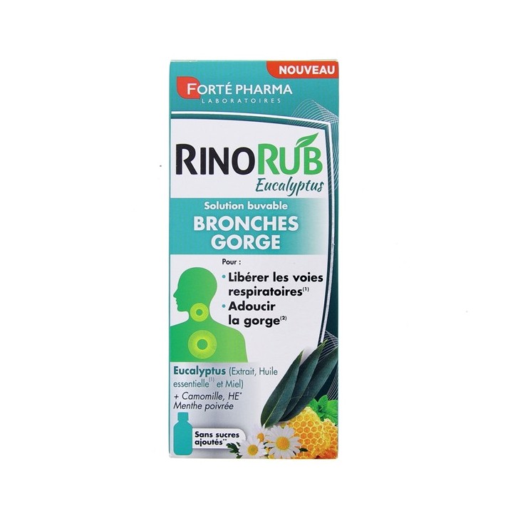 RinoRub Eucalyptus Bronches Gorge120ml - Forté Pharma - IllicoPharma