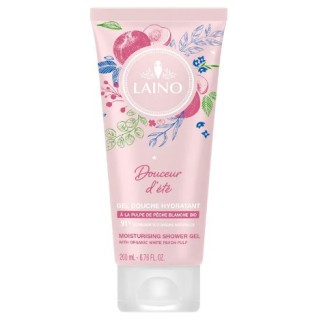Gel douche à la pulpe de pêche blanche Bio 200ml - Laino - IllicoPharma