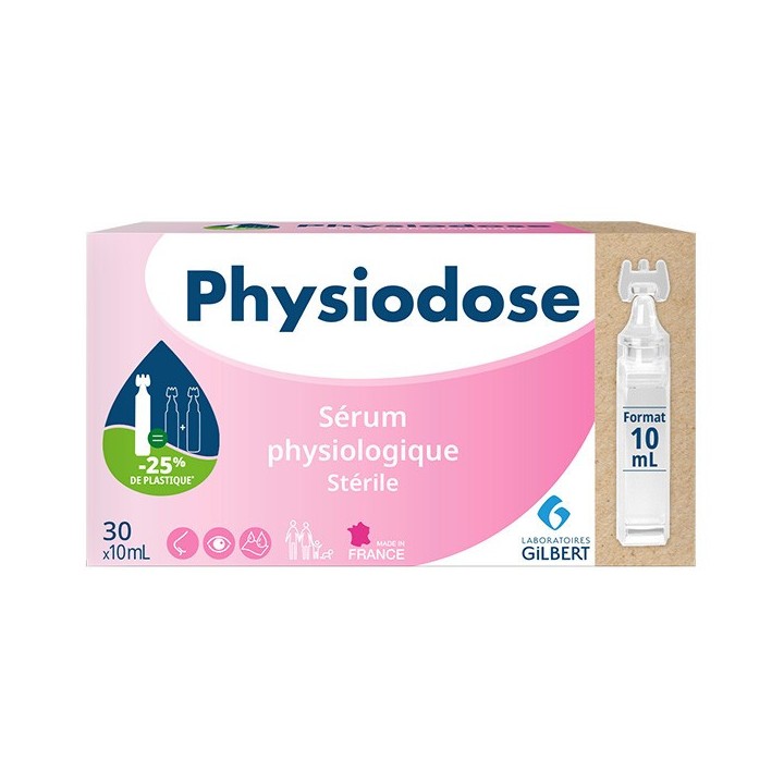 Physiodose Sérum Physiologique Stérile 30x10ml - Gilbert - IllicoPharma