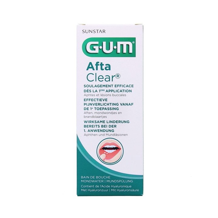 AftaClear Bain de bouche Aphtes 120ml - GUM - IllicoPharma