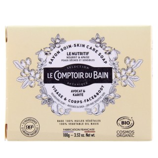 Savon Soin Nutritif Bio Visage & Corps 100g - Le comptoir du Bain - IllicoPharma