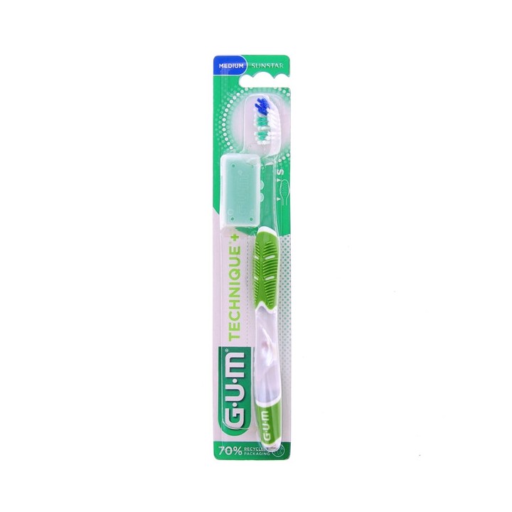 Brosse à dents Technique + Medium Compacte 493 - Gum - IllicoPharma