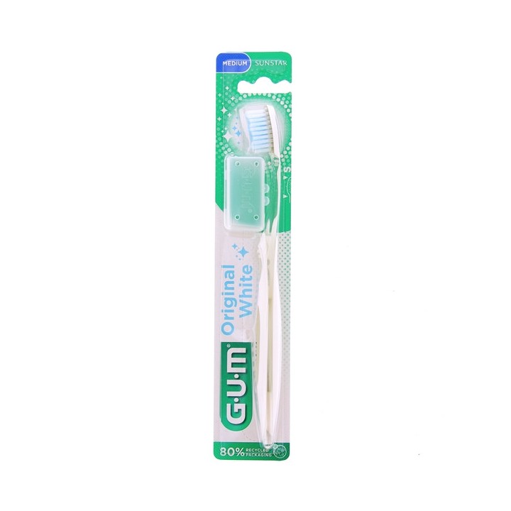 Brosse à dents Original White Medium Compacte 563 - Gum - IllicoPharma