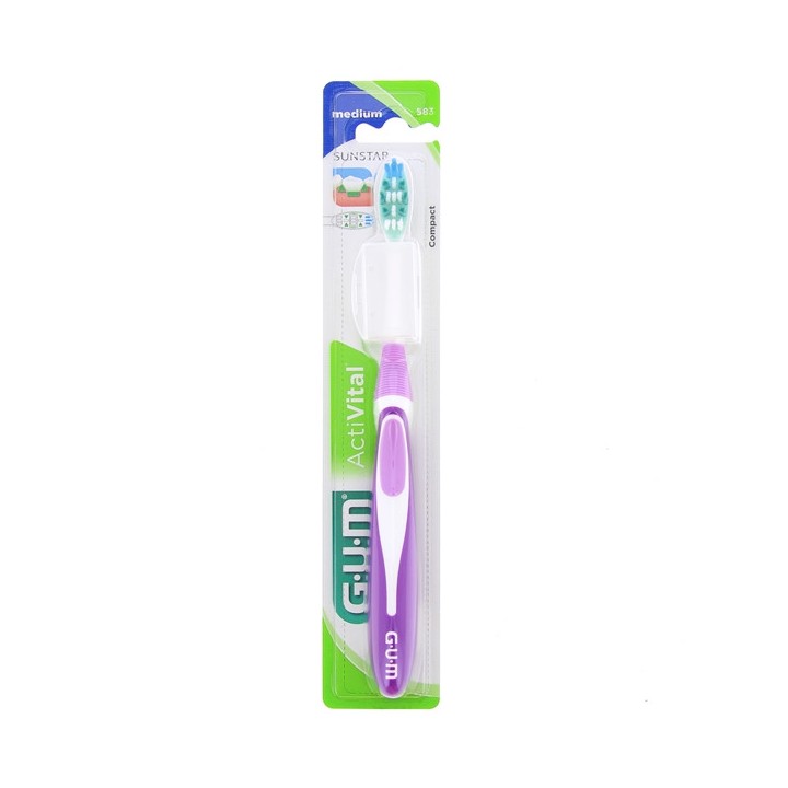 ActiVital Medium Compacte - Gum - Brosses à dents manuelles - IllicoPharma
