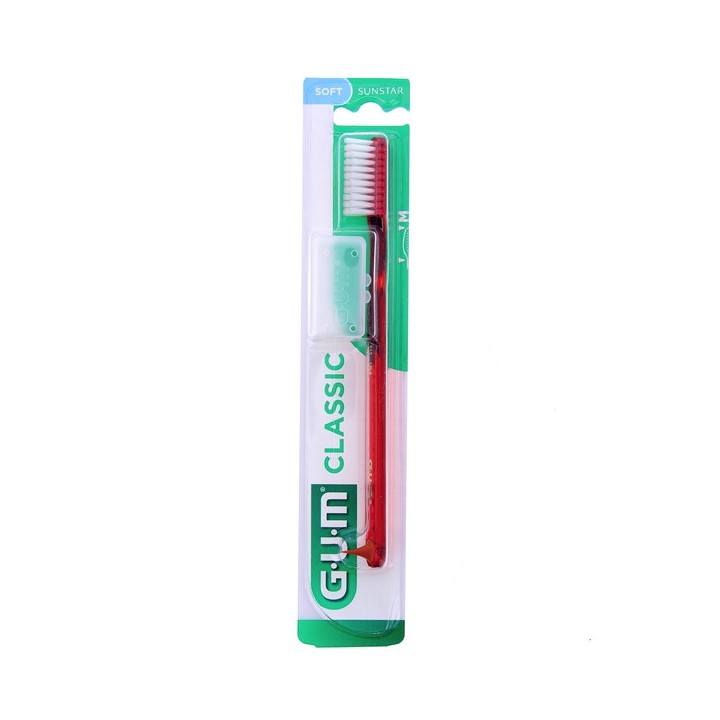 Brosse à dents Classic Souple 4 rangs Grande Tête 411 - Gum - IllicoPharma