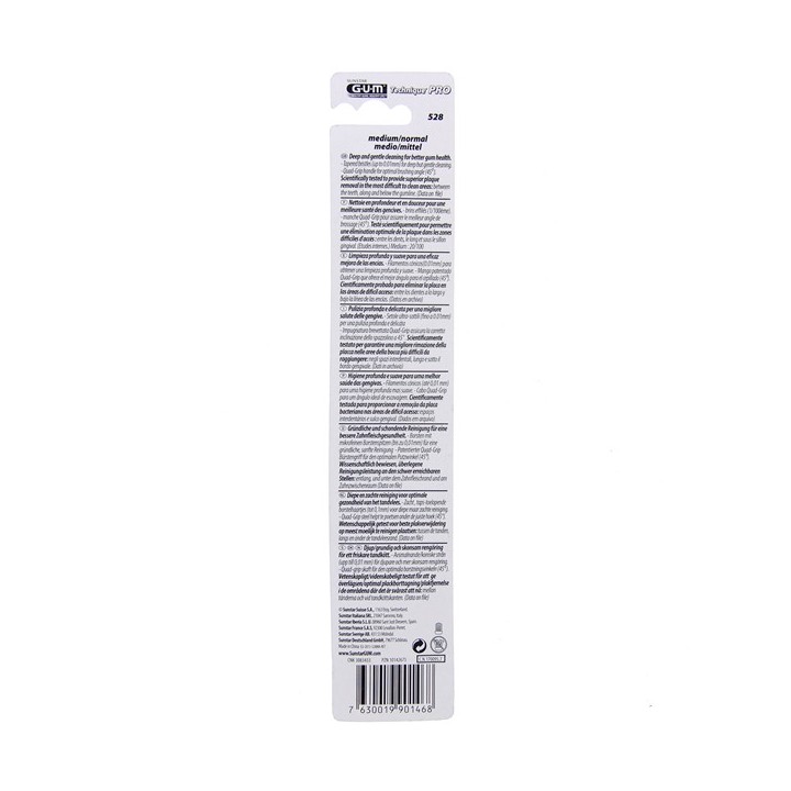 Brosse à dents Pro Medium Compacte 528 - Gum - IllicoPharma