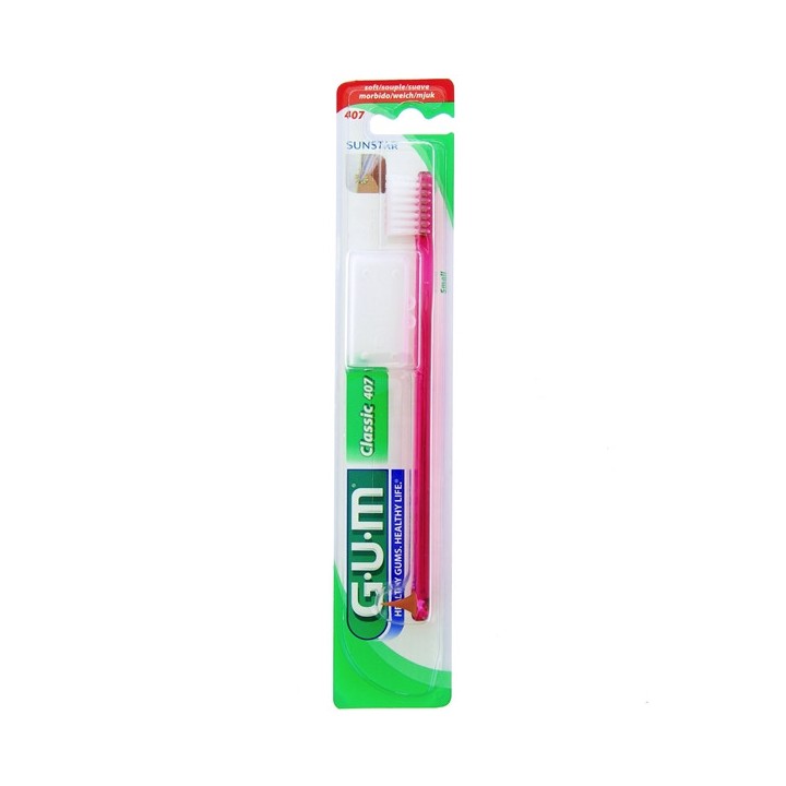 Brosse à dents Classic Souple 4 rangs Petite Tête 407 - Gum - IllicoPharma