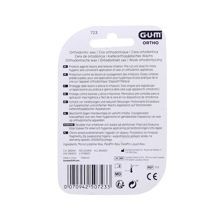 Cire translucide Ortho Prédécoupée - Gum - IllicoPharma