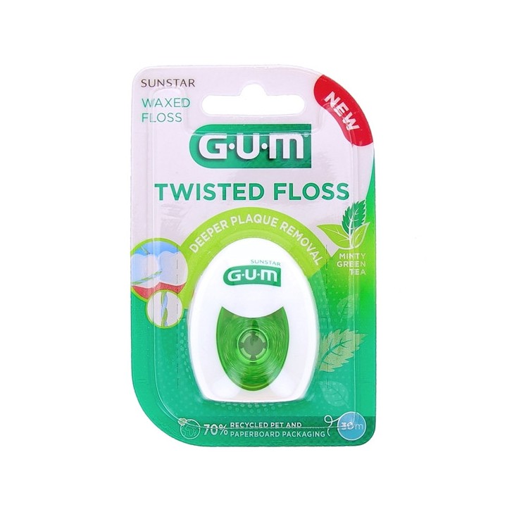 Fil dentaire Twisted Floss 30m - Gum - IllicoPharma