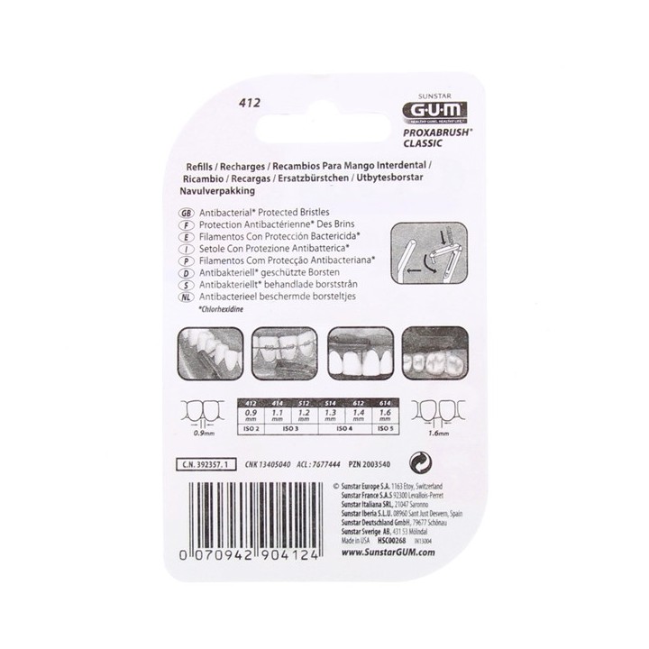 Proxabrush Classic Recharge 0,2mm x8 Brossettes - Gum - IllicoPharma