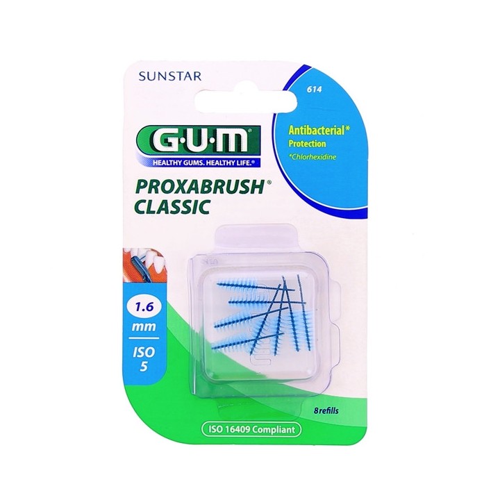 Proxabrush Classic Recharge 1,6mm x8 Brossettes - Gum - IllicoPharma