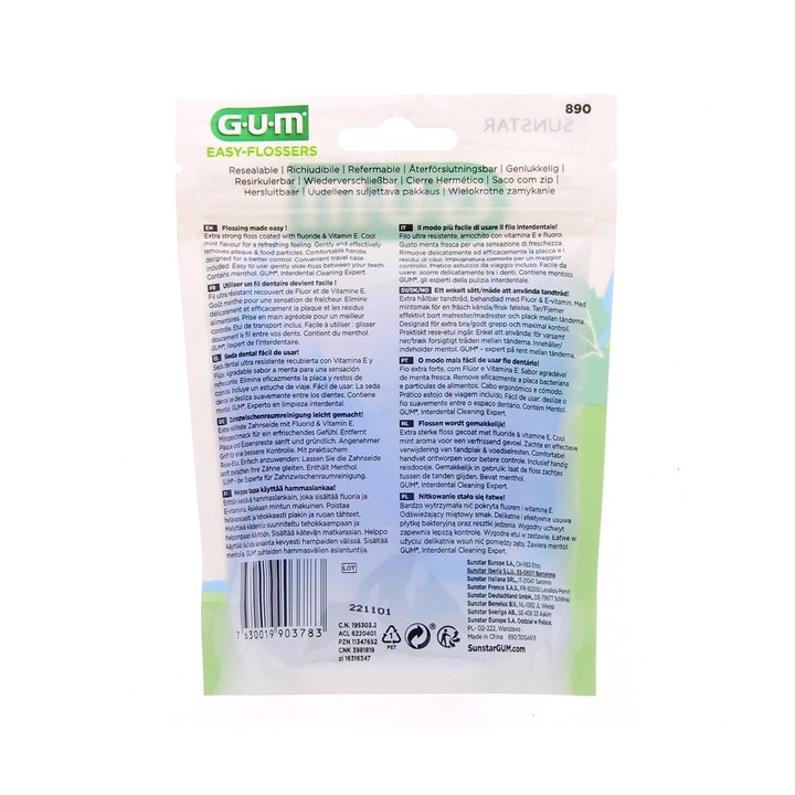 Porte fils dentaires Easy Flossers x30 Gum - IllicoPharma
