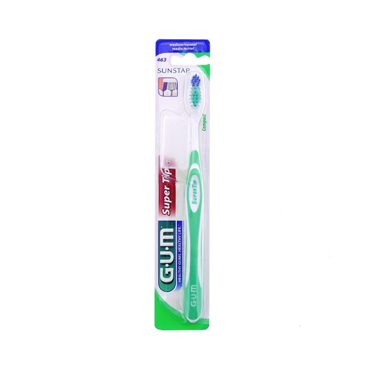 Brosse à dents Super Tip Medium Compacte - Gum - IllicoPharma
