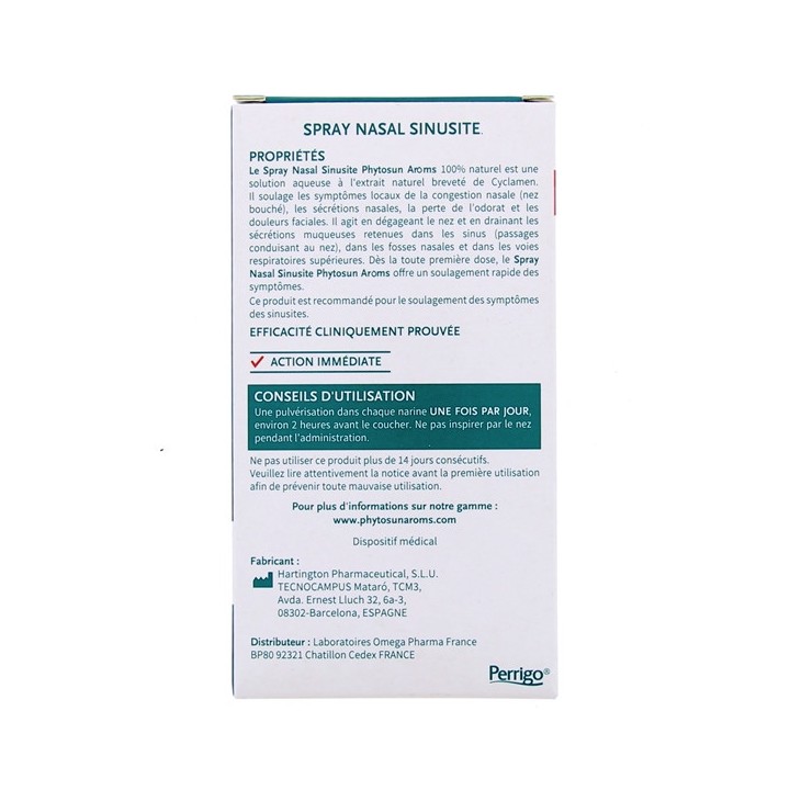 Spray Nasal Sinusite 50mg - Phytosun Arôms- IllicoPharma
