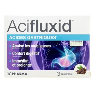 Acidfluxid Acides Gastriques x30cpr - 3C Pharma - IllicoPharma