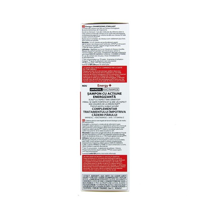 Dercos Energy+ Shampooing Stimulant Anti-chute 200ml - Vichy - IllicoPharma