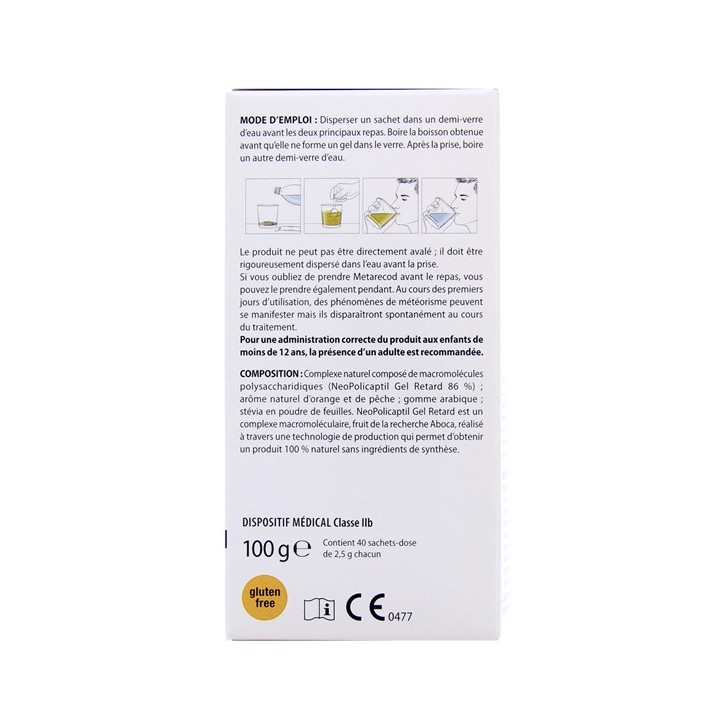Metarecod x40 sachets-dose de granulés - Aboca - IllicoPharma