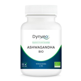 Ashwagandha Bio 600mg – 60 gélules – Dynveo – IllicoPharma