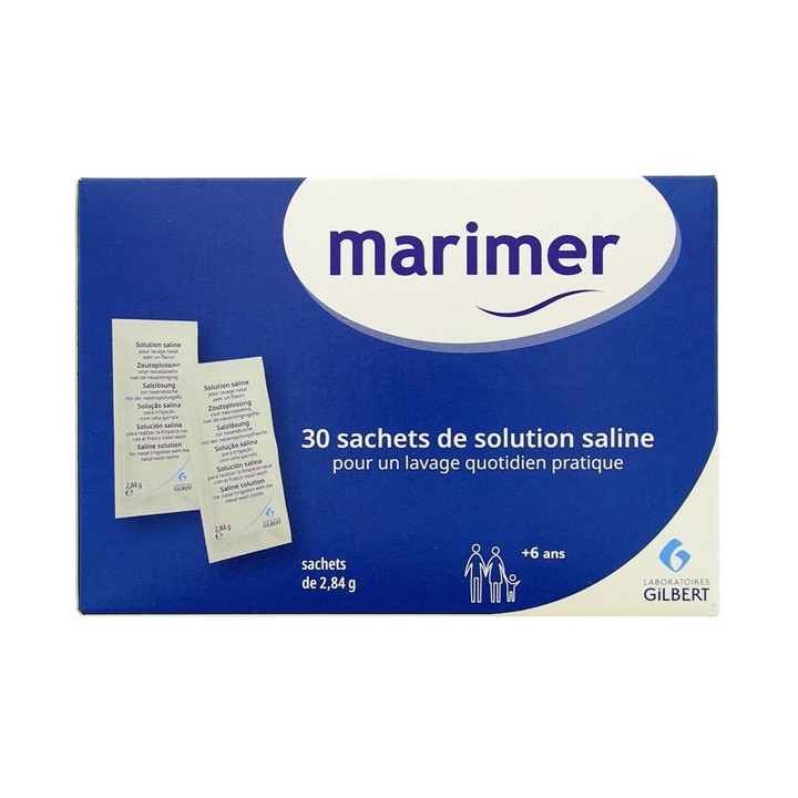 Marimer Sachets recharge Kit lavage nasale x30 - Gilbert - IllicoPharma