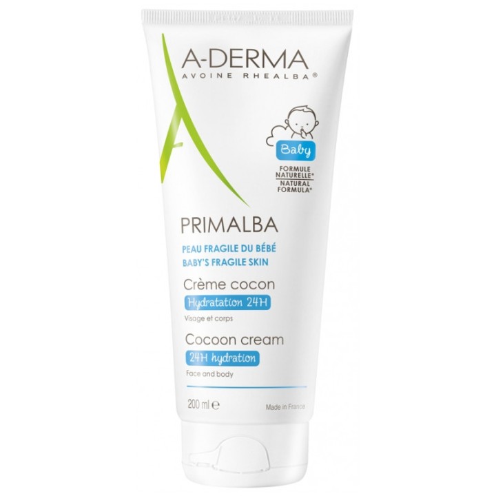 Primalba Crème Cocon Bébé Hydratation 24h 200ml - A-Derma - IllicoPharma