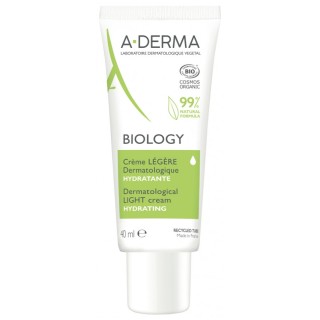 Biology Crème Légère Dermatologique Hydratante 40ml - A-Derma - IllicoPharma