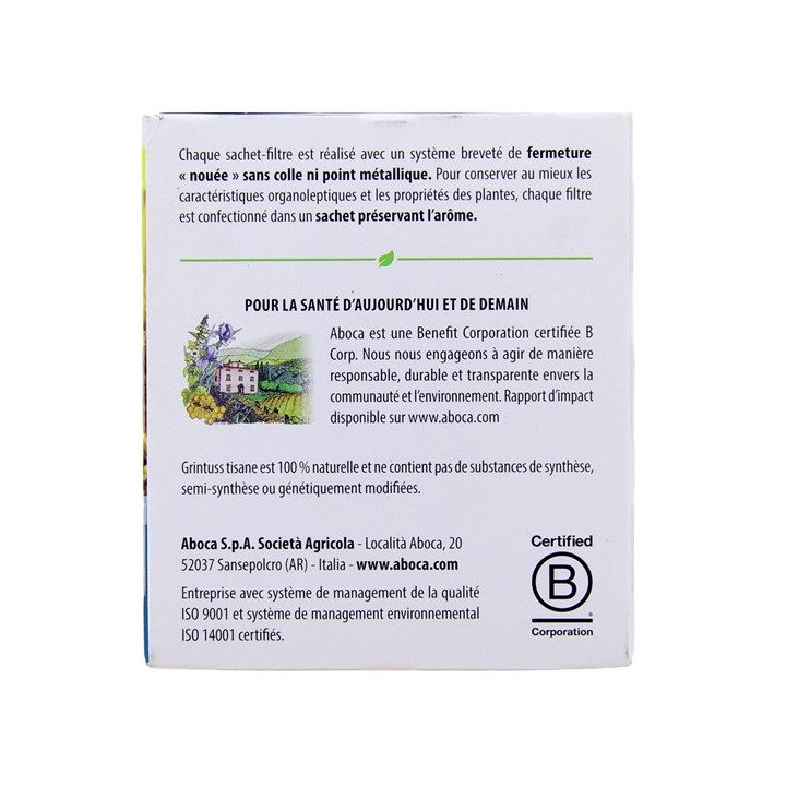 GrinTuss Tisane x20 sachets - Aboca - IllicoPharma