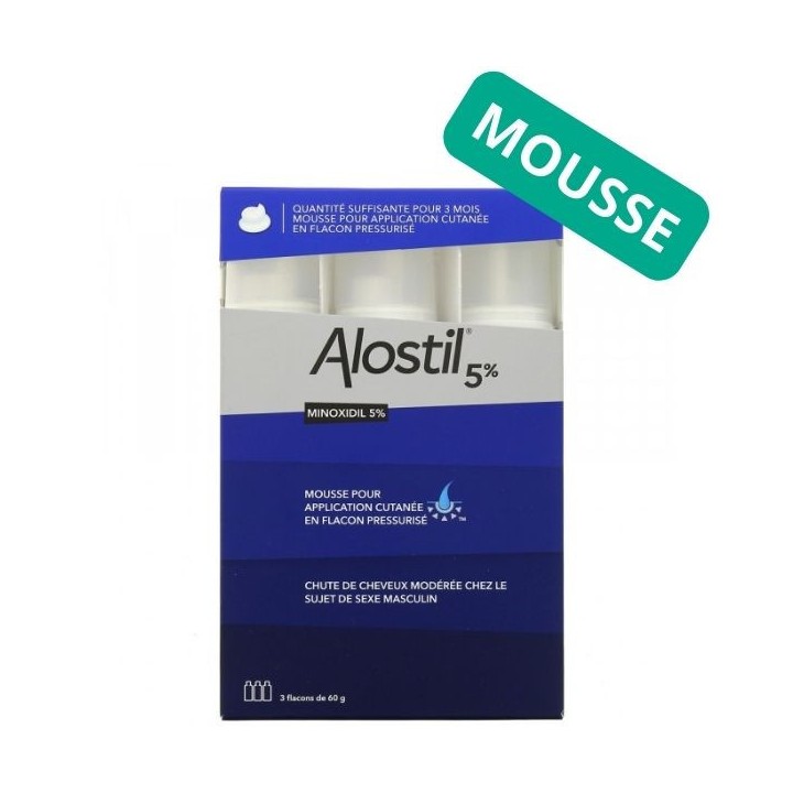 Alostil 5% Mousse - Chute des cheveux - IllicoPharma