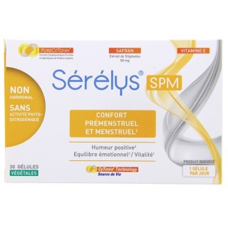 Sérélys SPM Confort Prémenstruel et Menstruel x30 gélules végétales - IllicoPharma