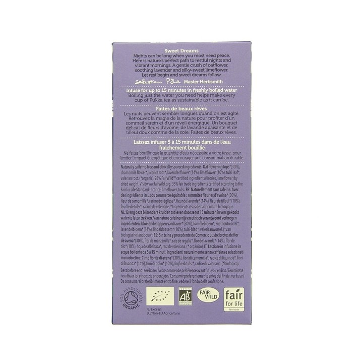 Infusion Nuit Paisible Bio x20 sachets – Pukka – IllicoPharma