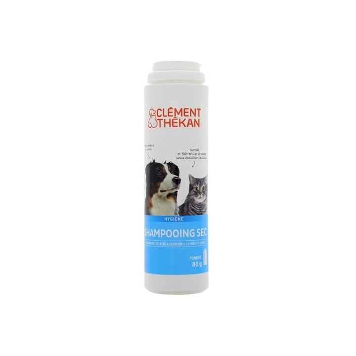 Shampooing Sec Poudre Chiens & Chats 80g - Clément Thékan - IllicoPharma