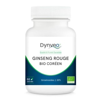 Ginseng Rouge Bio Coréen 200mg - 60 gélules – Dynveo – IllicoPharma