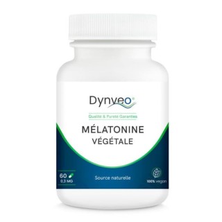 Mélatonine Végétale 100% naturelle 1,9mg - 60 gélules – Dynveo – IllicoPharma