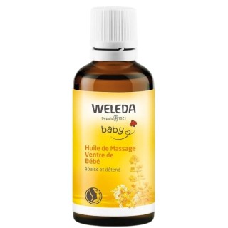 Huile de massage Ventre de bébé 50ml -  Weleda - IllicoPharma