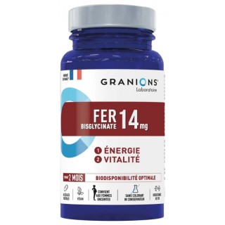 Fer 14mg x60 gélules végétales Granions