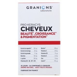 Pro Keracys Cheveux Beauté & Croissance x56cpr à croquer Granions - IllicoPharma