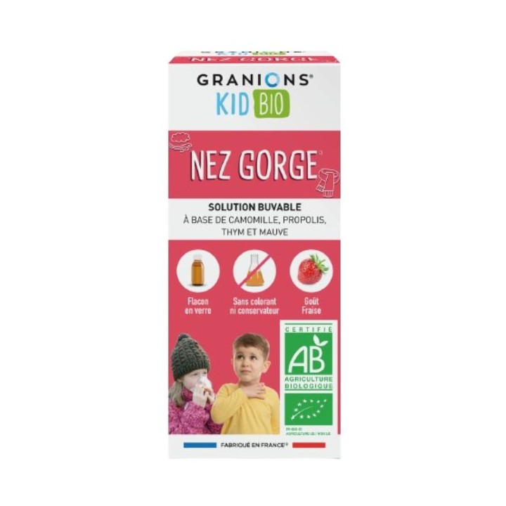 Granions Kid Bio Nez-Gorge Sirop 125ml – Granions – IllicoPharma