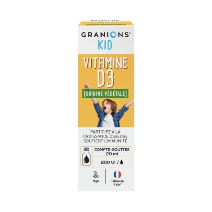 Granions Kid Vitamine D3 200 UI Gouttes 20ml – Granions – IllicoPharma