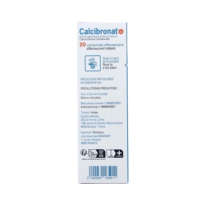 Calcibronat 2g effervescents, Laboratoire des Granions - IllicoPharma