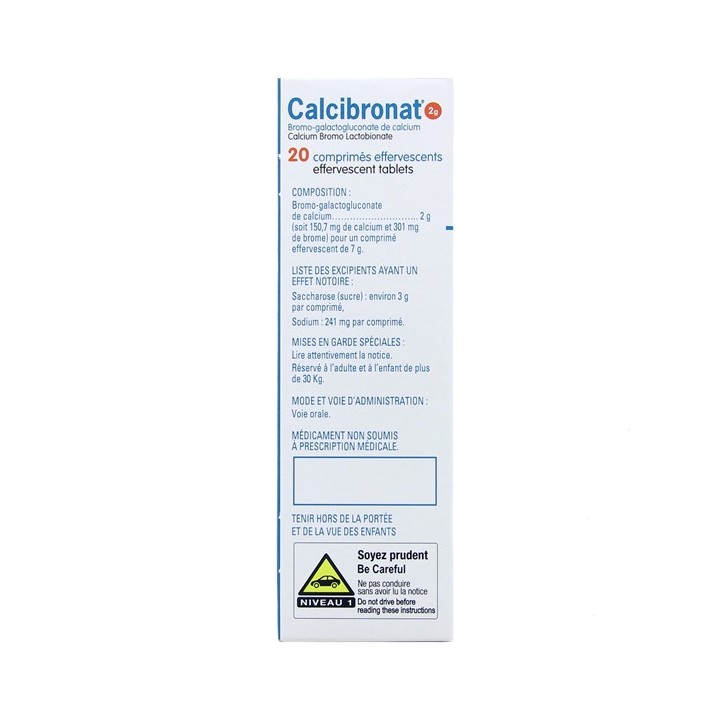 Calcibronat 2g effervescents, Laboratoire des Granions - IllicoPharma