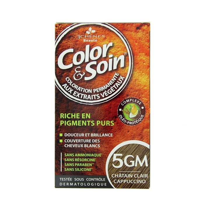 Color & Soin Châtain Clair Cappuccino 5GM - Coloration cheveux - Pharmacie en ligne IllicoPharma