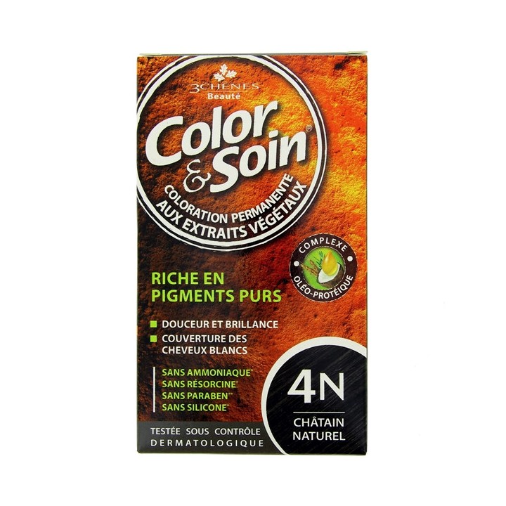 Color & Soin Châtain naturel 4N- Coloration cheveux - Pharmacie en ligne IllicoPharma
