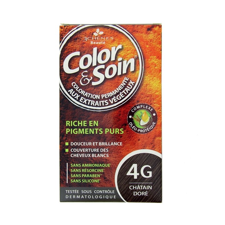 Color & Soin Châtain Doré 4G - Coloration cheveux - Pharmacie en ligne IllicoPharma