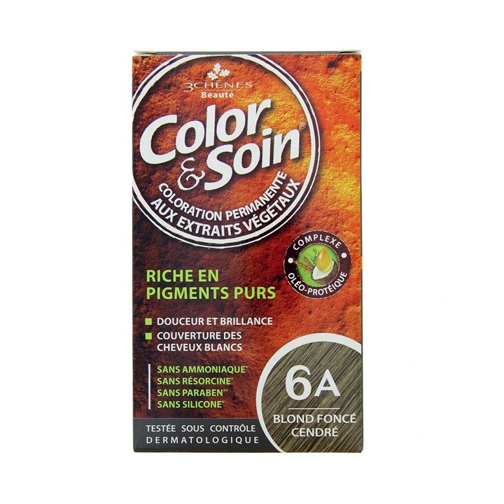 Color & Soin Blond Foncé Cendré 6A - Coloration cheveux - Pharmacie en ligne IllicoPharma