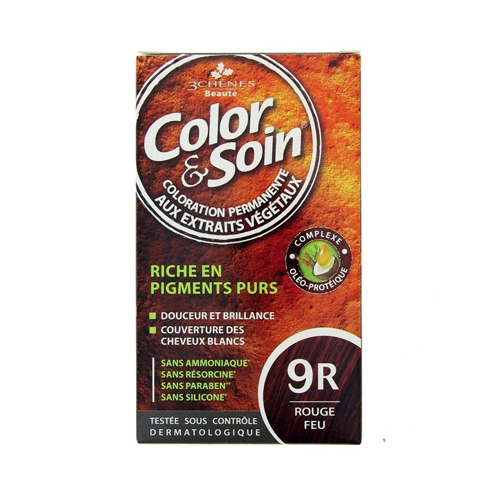 Color & Soin Rouge Feu 9R - Coloration cheveux - Pharmacie en ligne IllicoPharma
