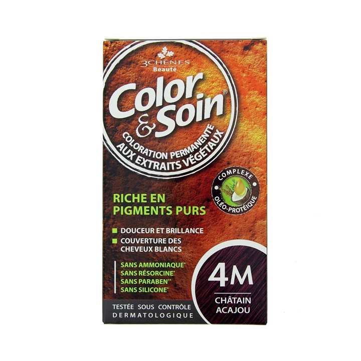 Color & Soin Châtain acajou 4M - Coloration cheveux - Pharmacie en ligne IllicoPharma
