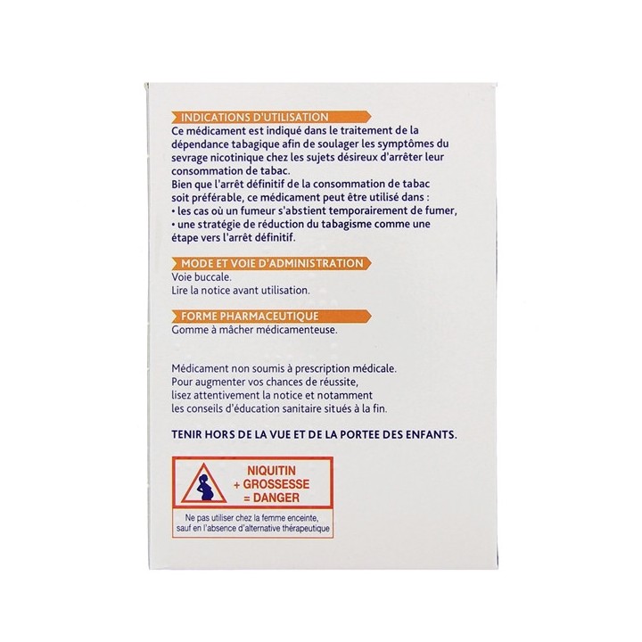 Gommes Niquitin 4mg menthe fraiche x96