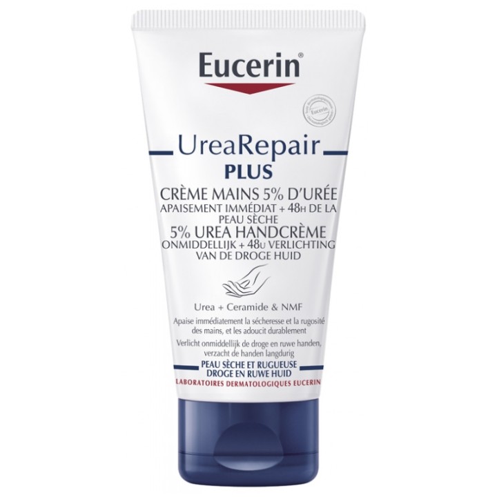 UreaRepair PLUS Crème Mains 5% d'Urée 75ml - Eucerin - IllicoPharma