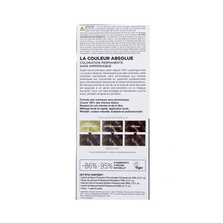 La Couleur Absolue 4.00 Châtain – Lazartigue – IllicoPharma
