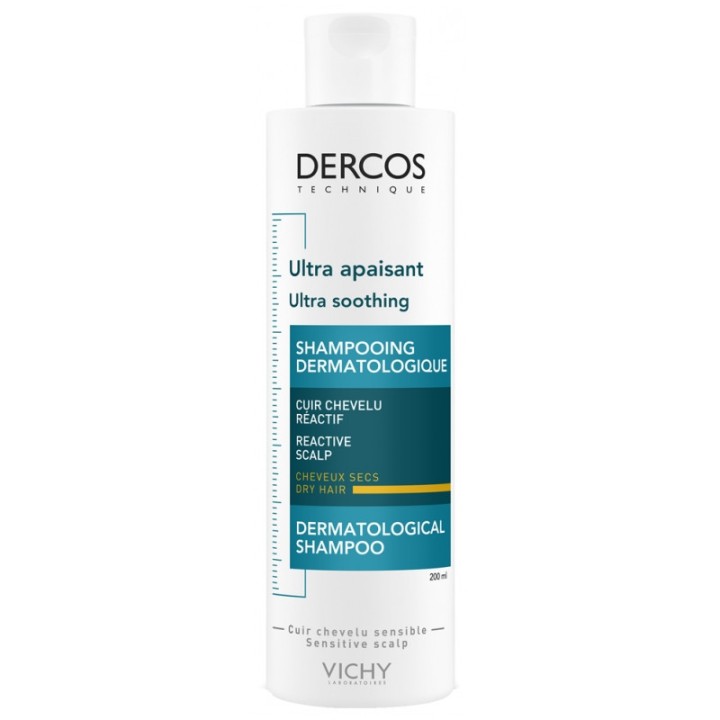 Dercos Ultra Apaisant Shampooing Cheveux Secs 200ml - Vichy - IllicoPharma