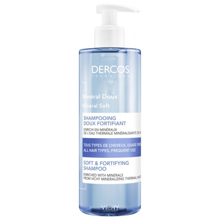 Dercos Mineral Doux Shampooing Fortifiant 400ml - Vichy - IllicoPharma